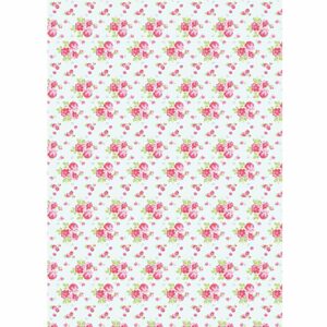 Rico Design Paper Patch Papier Rosen blau 30x42cm