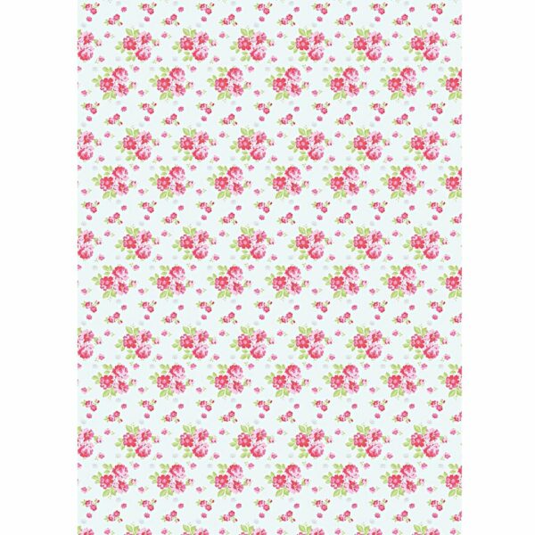 Rico Design Paper Patch Papier Rosen blau 30x42cm