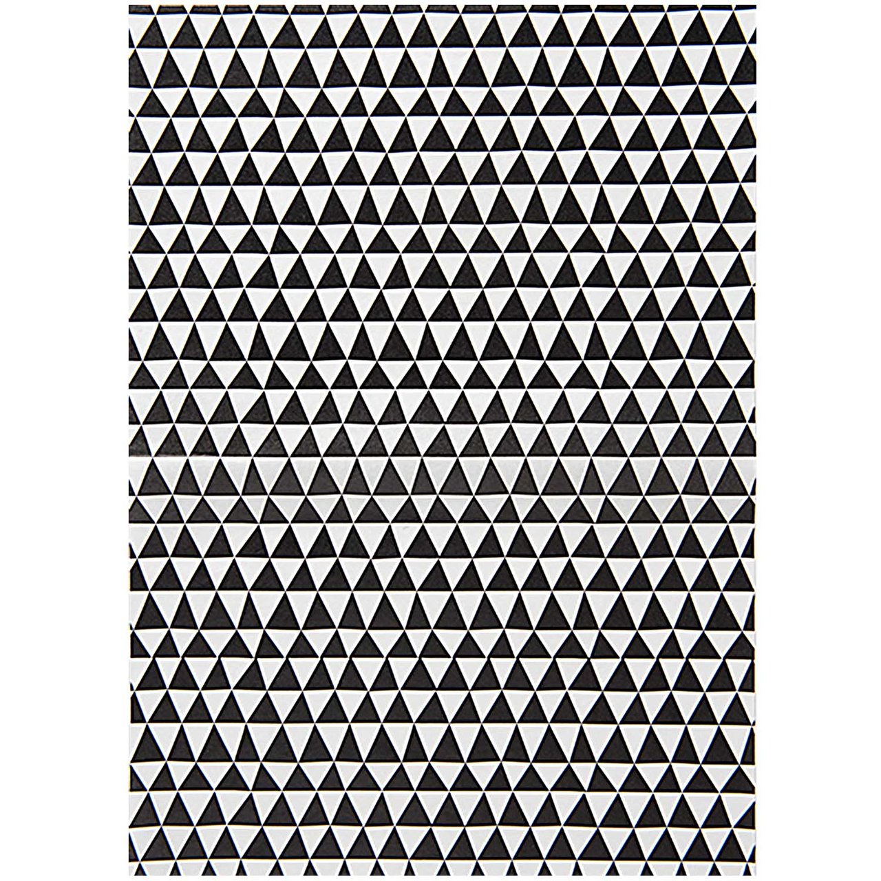 Rico Design Paper Patch Papier Dreiecke schwarz-weiß 30x42cm
