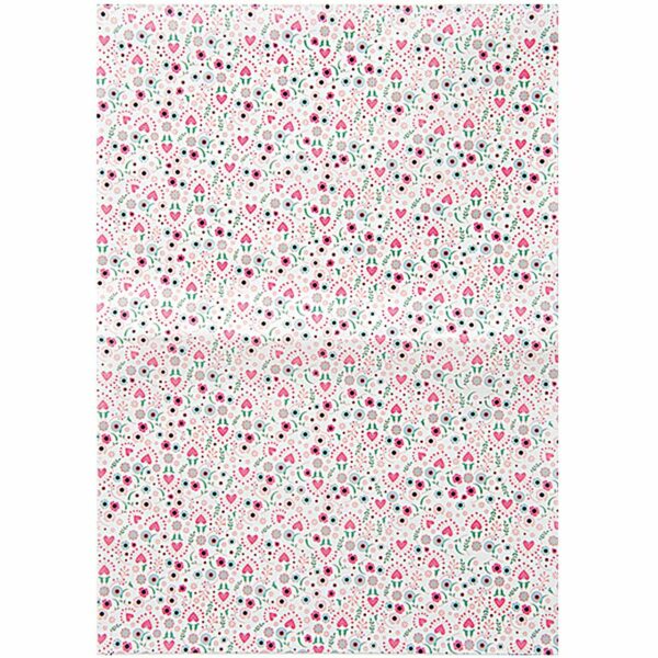 Rico Design Paper Patch Papier Blumen mehrfarbig 30x42cm