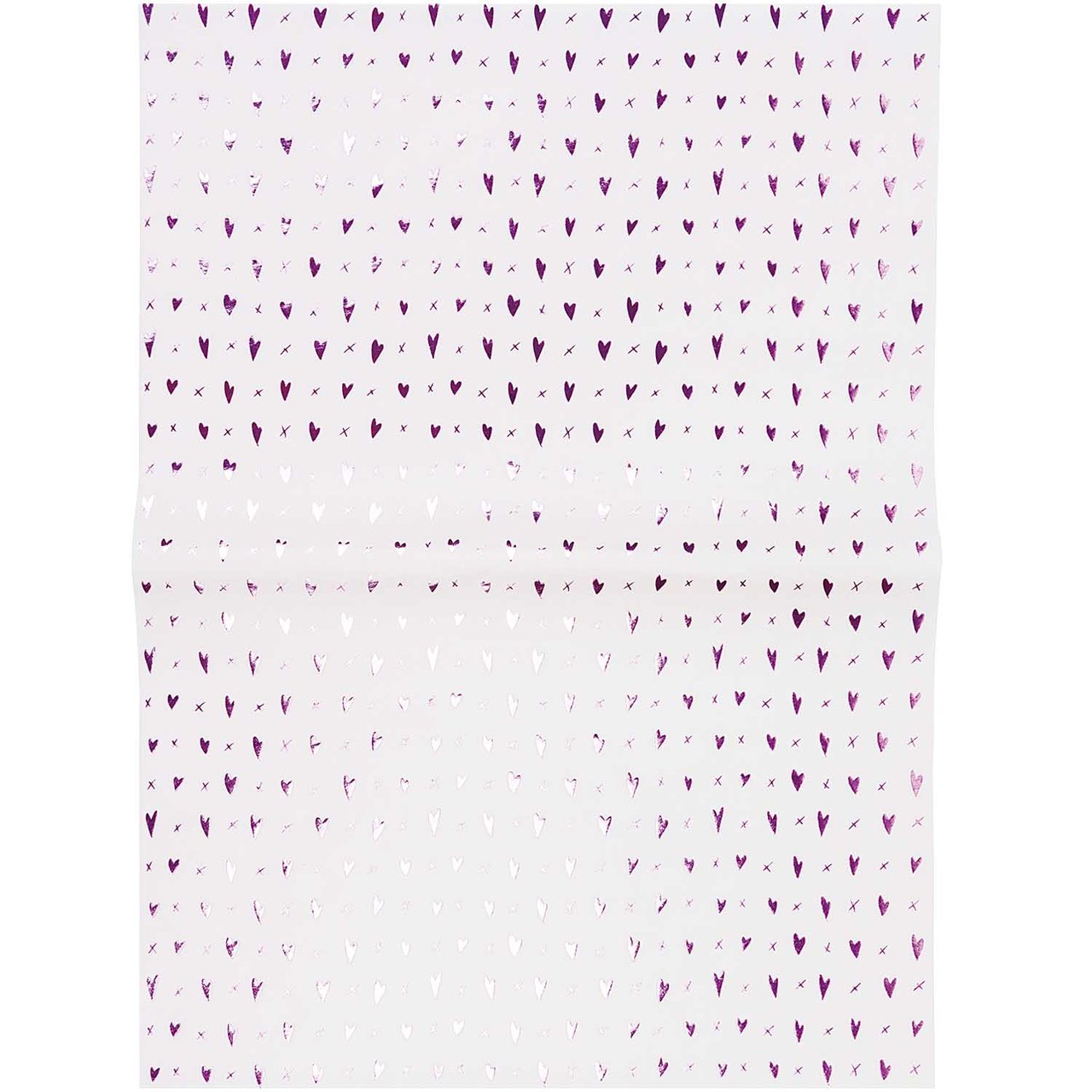 Paper Poetry Paper Patch Papier Herzen rosa 30x42cm Hot Foil