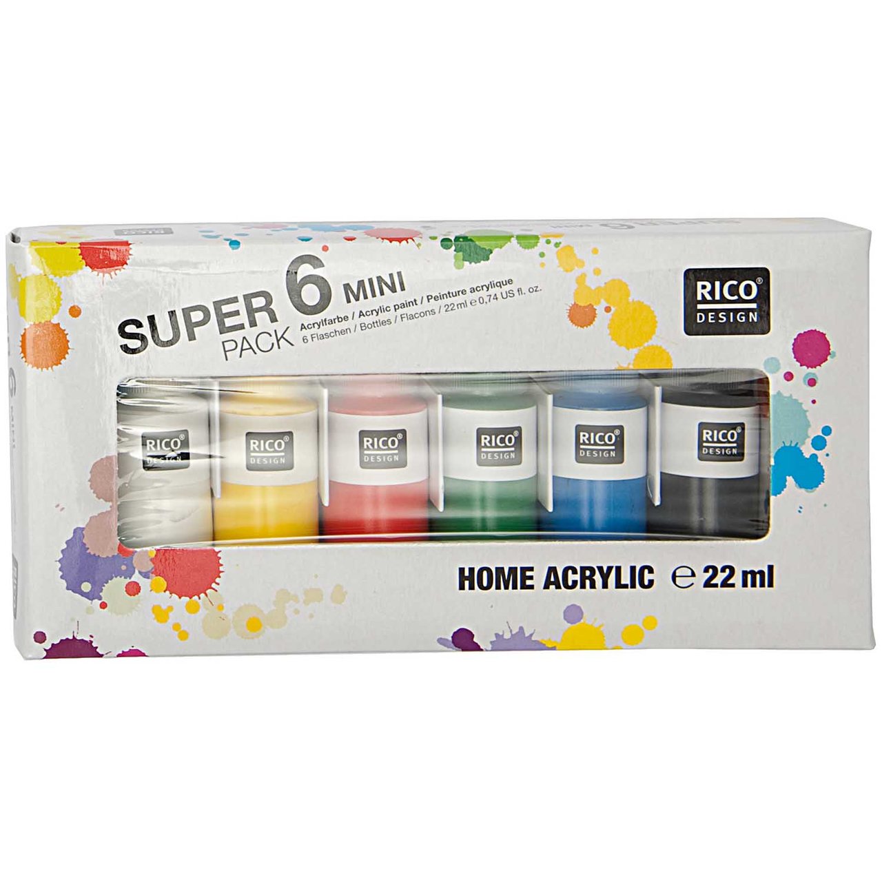 Rico Design Mini Home Acrylic 6er Set