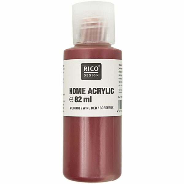 Rico Design Home Acrylic 82ml weinrot