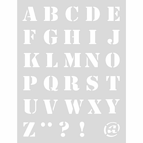 Rico Design Schablone Alphabet 1 18