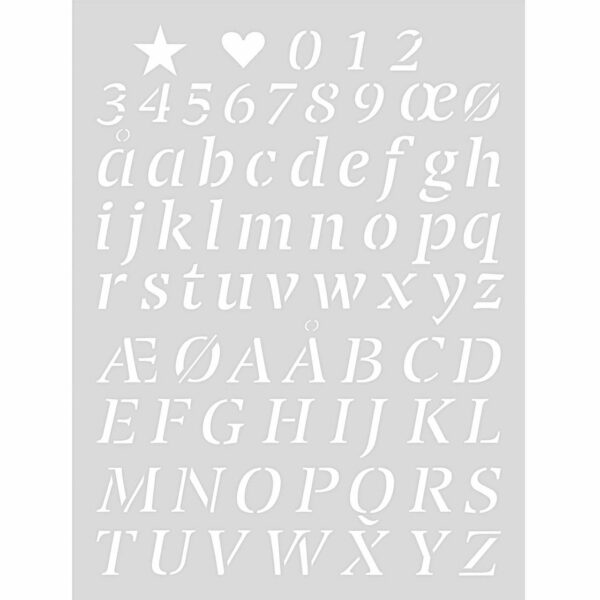 Rico Design Schablone Alphabet 2 18