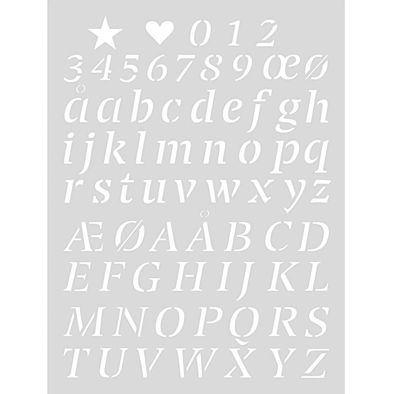 Rico Design Schablone Alphabet 2 18