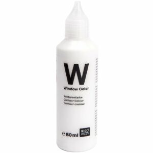 Rico Design Window Color Konturenfarbe weiß 80ml