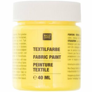 Rico Design Textilfarbe 40ml neongelb