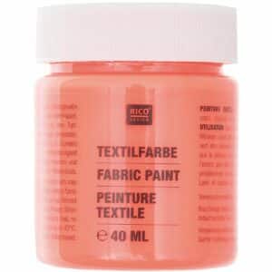 Rico Design Textilfarbe 40ml neonrot