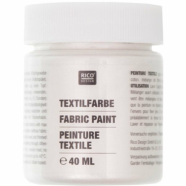 Rico Design Textilfarbe 40ml perlmutt