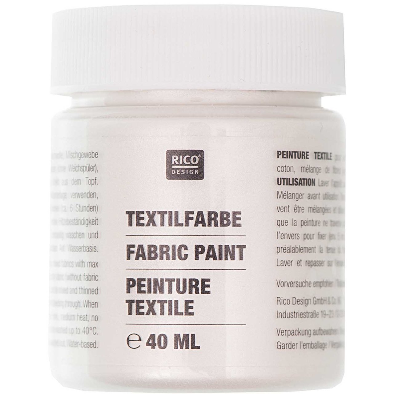 Rico Design Textilfarbe 40ml perlmutt