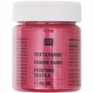 Rico Design Textilfarbe 40ml granatrot perlmutt