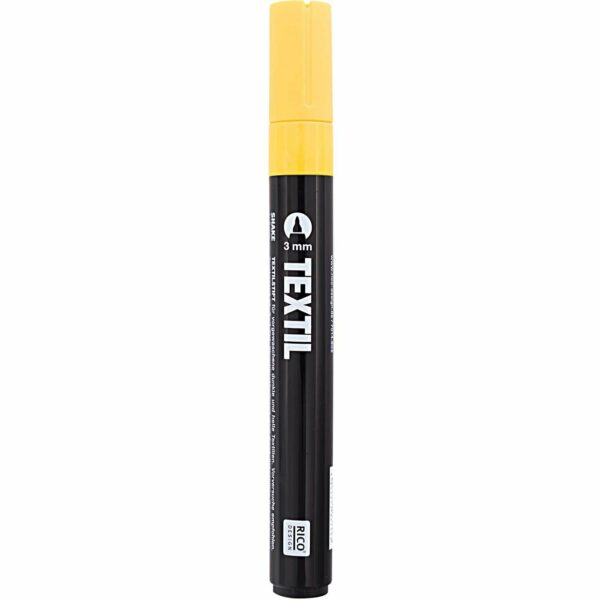 Rico Design Textilmarker 3mm dunkle Stoffe gelb