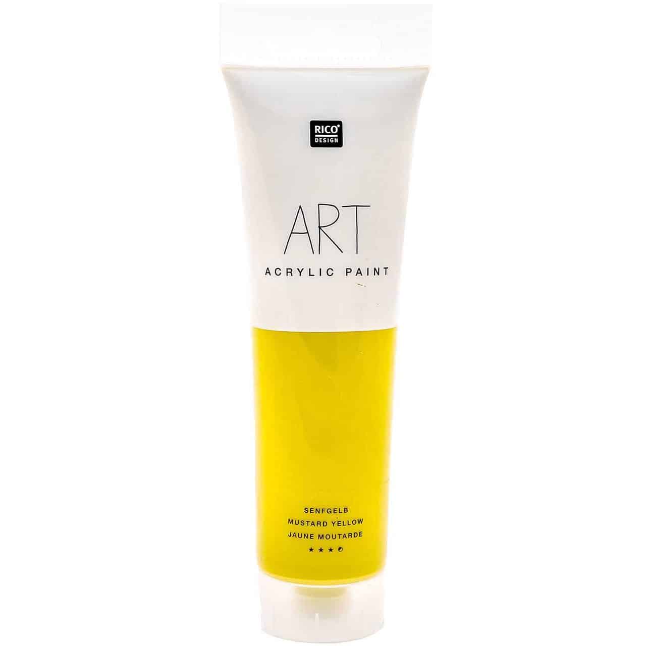 Rico Design ART Künstler Acrylfarbe 100ml senfgelb