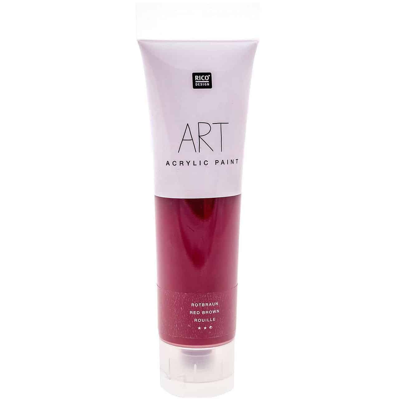 Rico Design ART Künstler Acrylfarbe 100ml rotbraun