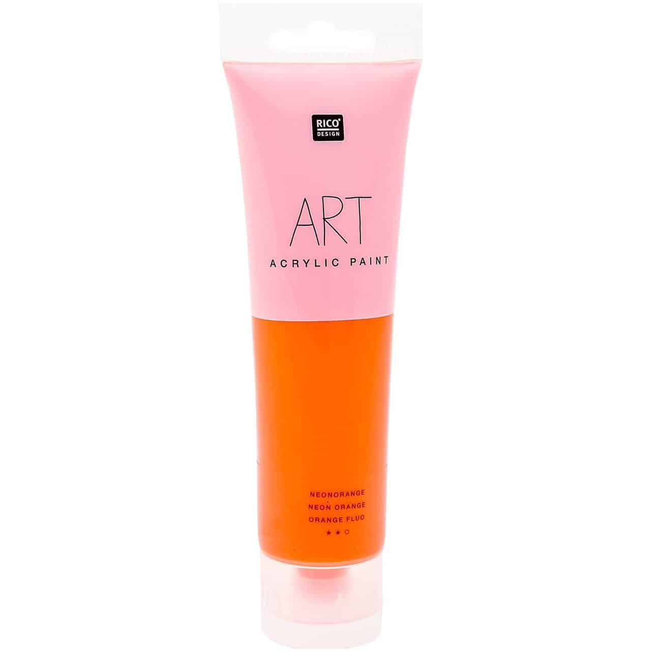 Rico Design ART Künstler Acrylfarbe 100ml neonorange