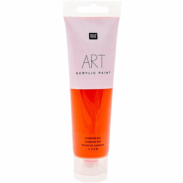 Rico Design ART Künstler Acrylfarbe 100ml kadmium-rot