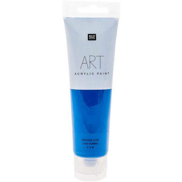 Rico Design ART Künstler Acrylfarbe 100ml process-cyan