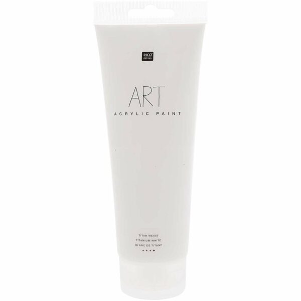 Rico Design ART Künstler Acrylfarbe 250ml titan-weiß