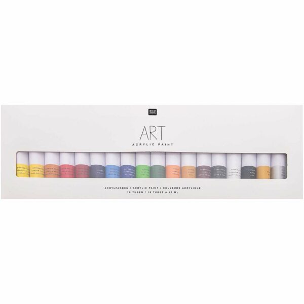 Rico Design Art Künstler Acrylfarben-Set Basic 18x12ml