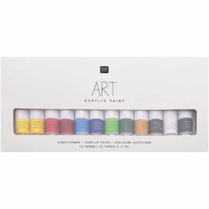 Rico Design ART Künstler Acrylfarben-Set Basic 12x12ml