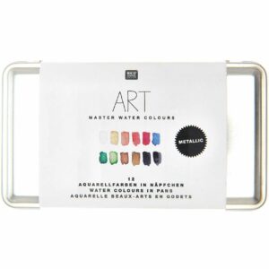 Rico Design ART Master Metallic Aquarellfarben 12 Farben