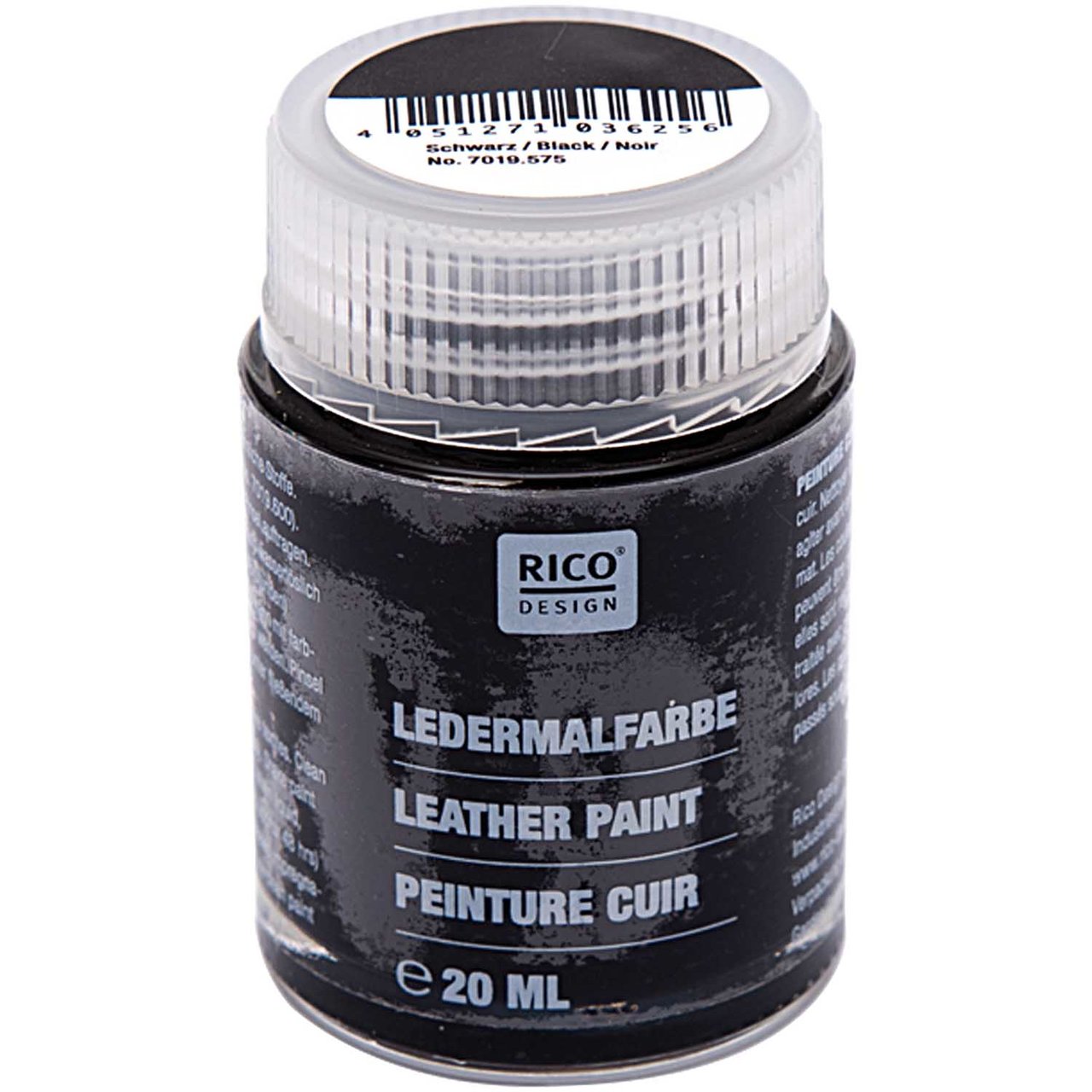 Rico Design Ledermalfarbe 20ml schwarz