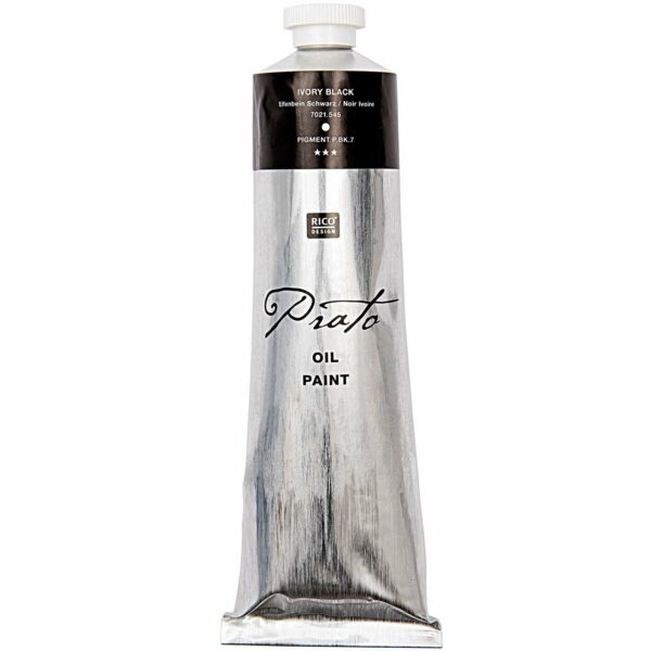 Rico Design Prato Ölfarbe elfenbein schwarz 150ml