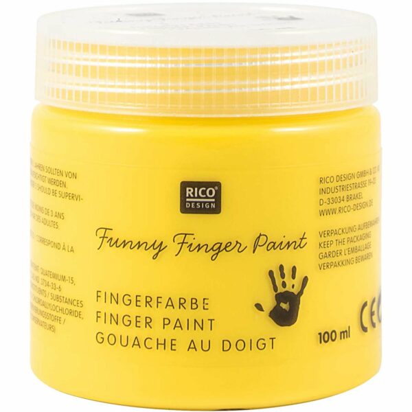 Rico Design Fingerfarbe 100ml gelb