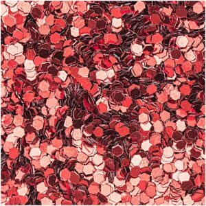 Rico Design Glitter große Flakes 6g rot