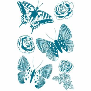Paper Poetry Silikonstempel Schmetterlinge 8 Motive
