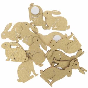 Ohhh! Lovely! Holzsticker Hase klein 12 Stück gold