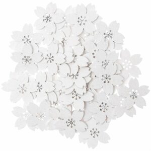 Ohhh! Lovely! Holzstreu Kirschblüte 48 Stück weiß
