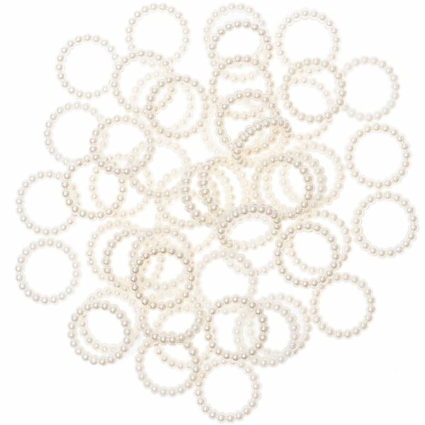 Ohhh! Lovely! Perlenstreu Ring klein perlmutt 50 Stück