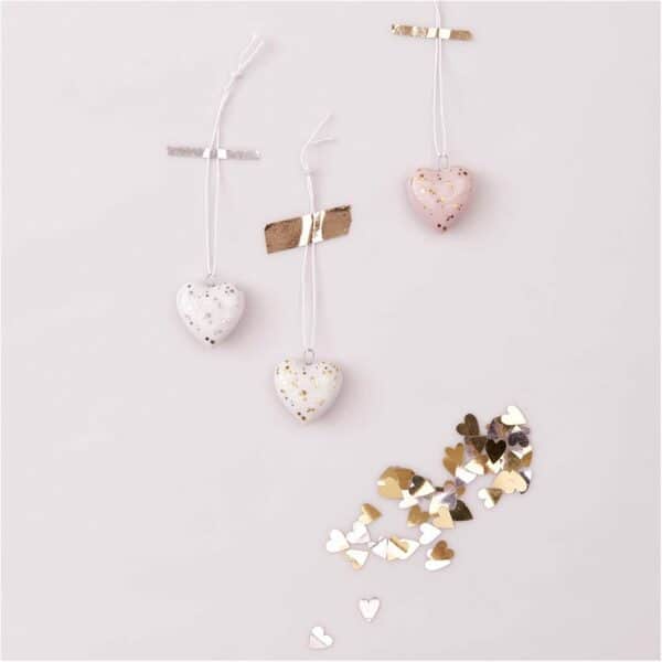 Ohhh! Lovely! Flitter Herz 100 Stück gold