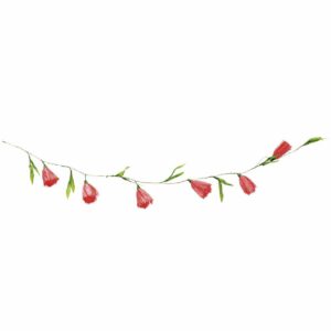 Ohhh! Lovely! Papierblumen Girlande rot 180 cm