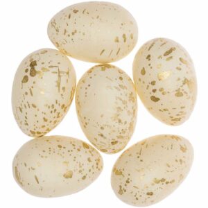 Ohhh! Lovely! Eier creme-gold 6cm 6 Stück