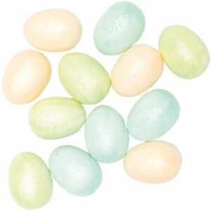 Ohhh! Lovely! Glitter-Eier pastell 5cm 12 Stück