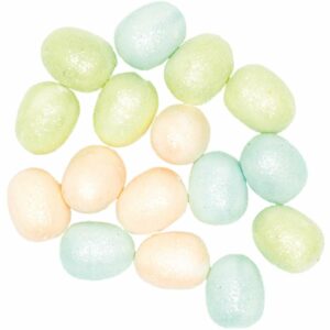 Ohhh! Lovely! Glitter-Eier pastell 3cm 16 Stück