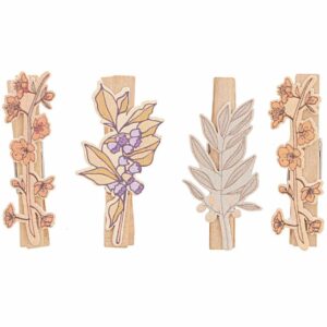 Ohhh! Lovely! Holzclips Blumen Mix bunt 4