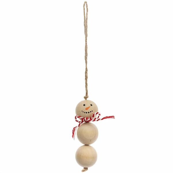 Ohhh! Lovely! Hänger Schneemann Holzkugeln 3x9cm
