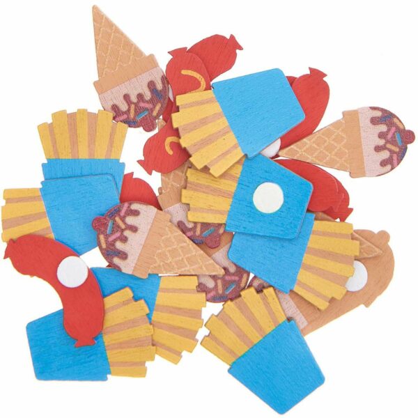 Ohhh! Lovely! Holzsticker Snack Mix 24 Stück