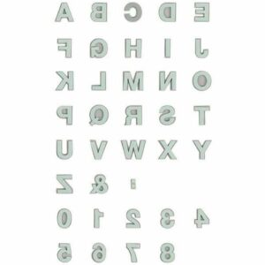 Rico Design Moosgummistempel Set Alphabet 2