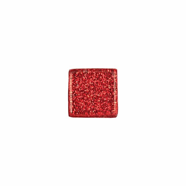 Rico Design Soft-Glas Mosaiksteine Glitter 185g rot