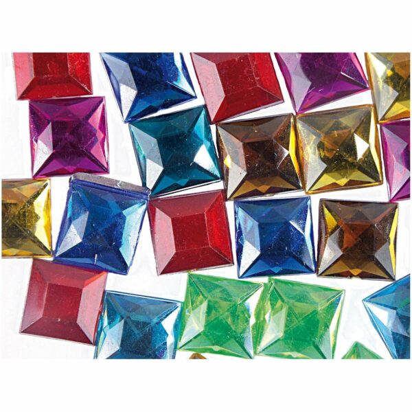 Rico Design Strass Quadrat mehrfarbig ca. 50 Stück