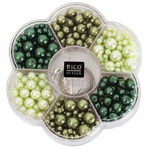 Rico Design Renaissance Perlen-Set grün Mix