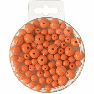 Perlen-Set 70-teilig orange