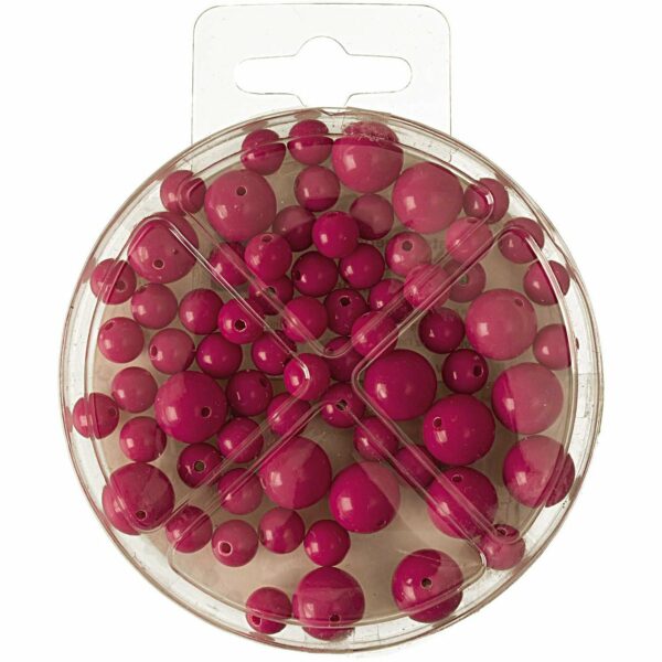 Perlen-Set 70-teilig pink
