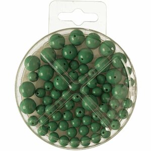 Perlen-Set 70-teilig grün