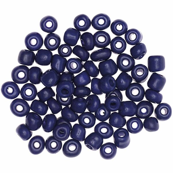 Jewellery Made by Me Keramik-Perlen natur 5mm 12g dunkelblau